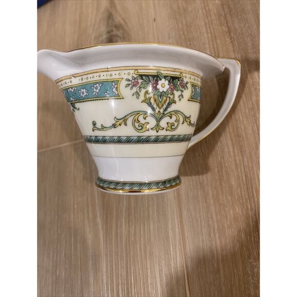 Noritake Beauvais Sugar Bowl & Creamer Fine China Gold Rim Made In Japan - Picture 3 of 9